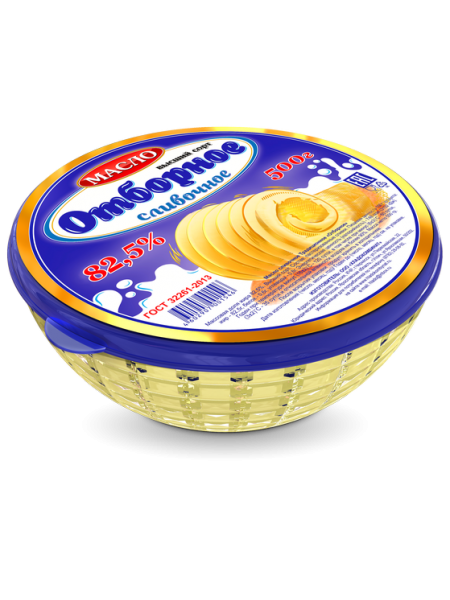 Масло слив отборное 82,5% стекло 500г*6 Масло слив отборное 82,5% стекло 500г*6